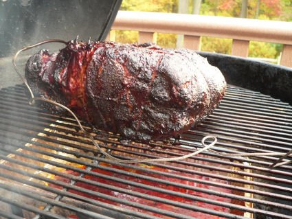 Smoking a Pork Shoulder on a Charcoal Grill Grilling 24x7