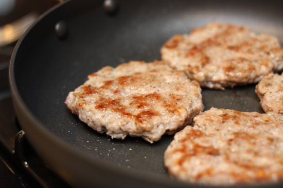 Homemade Sausage Patties from Leftover pork rib trimmings
