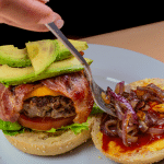 bacon avocado cheeseburger