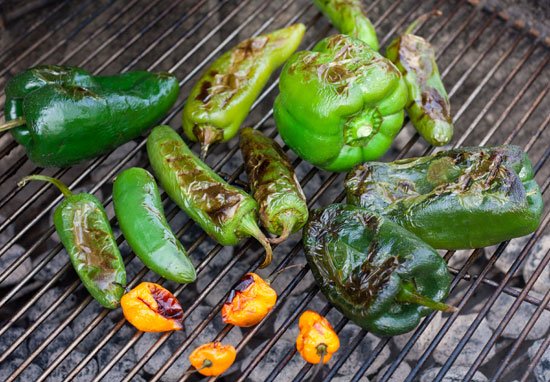 Homemade hot sauce recipe using grilled hot peppers