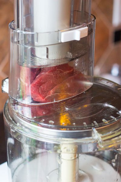 Using a Food Processor to Slice Steak for Cheesesteaks! - Grilling 24x7