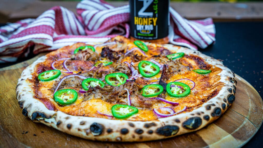 bbq pulled pork wood fired pizza
