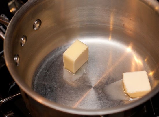 Beer Cheese Recipe - melting the butter