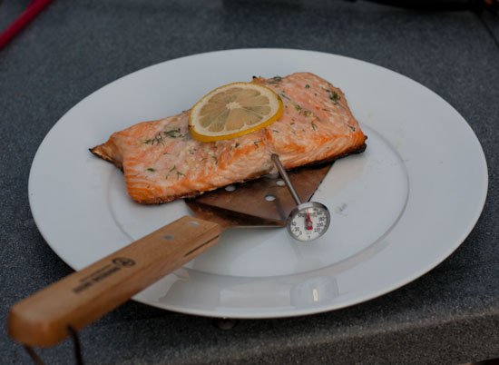 Grilled Salmon Grilled Directly on the Charcoal Grill Grates- Grilling24x7