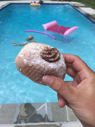 Poolside donuts