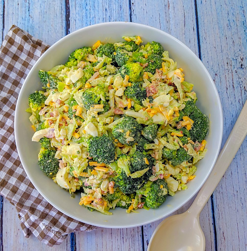 White BBQ Broccoli Salad