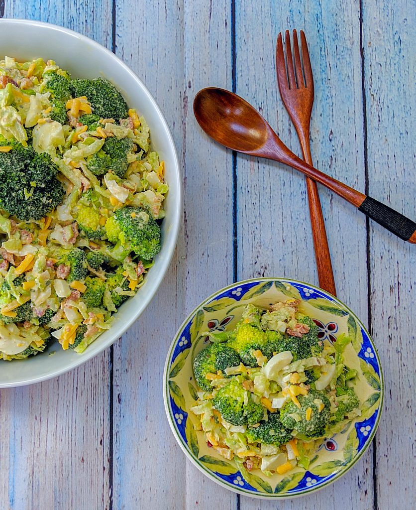 White BBQ Broccoli Salad