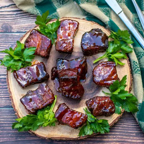 bacon burnt ends with slab bacon