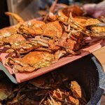 Freshly Steamed Maryland crabs