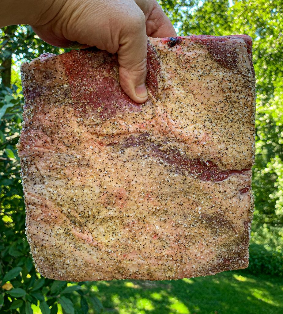 seasoning Texas beef ribs