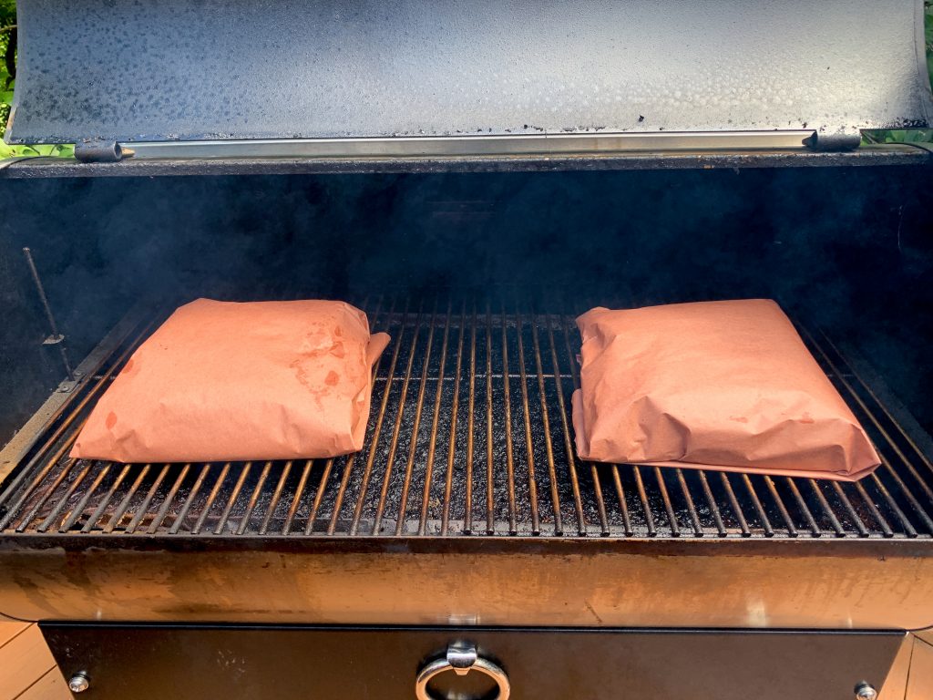 Beef Ribs wrapped in butcher paper