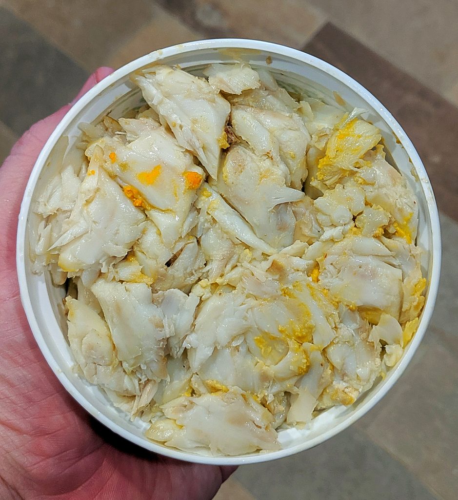 pound of fresh Maryland jumbo lump crabmeat