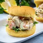 Seafood salad Sandwich with imitation crab and shrimp