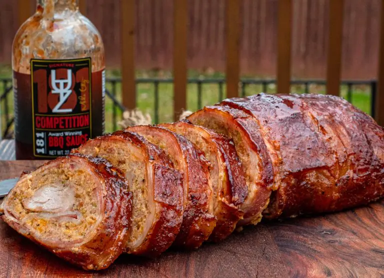 Smoked Pork Tenderloin Green Chile Fatty Bacon Wrapped
