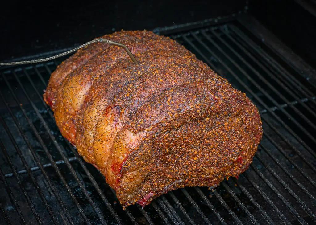 smoking a prime rib in a camp chef pellet smoker