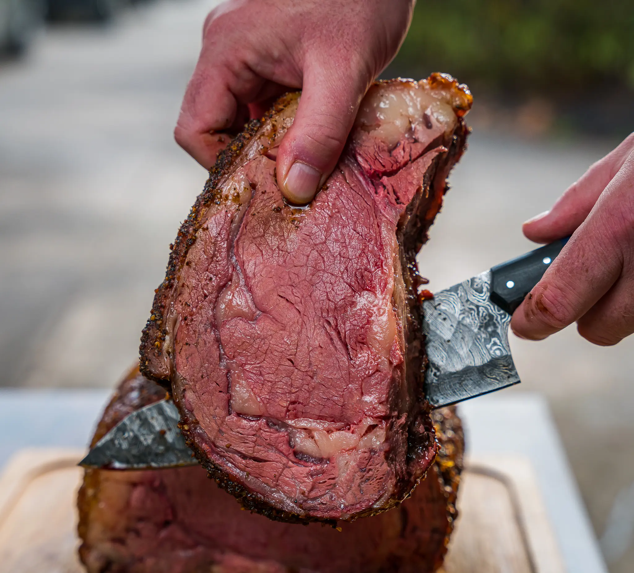Pellet Grill Smoked Prime Rib Roast