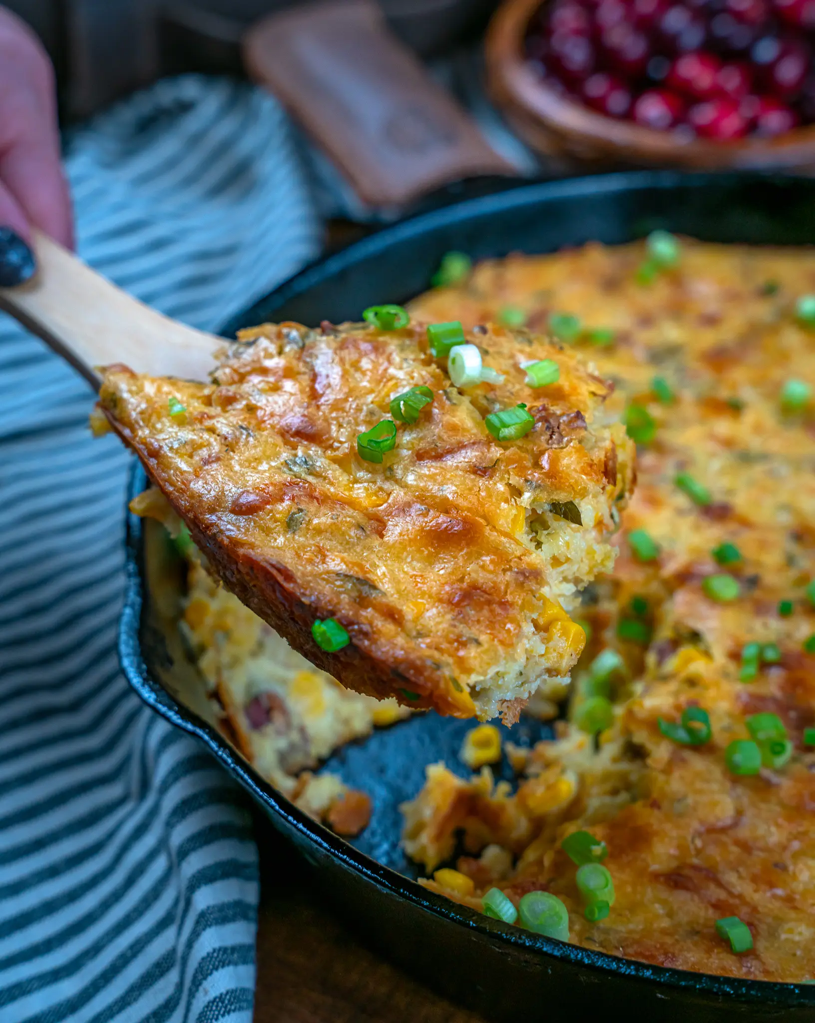 Corn Casserole with Bacon and Smoked Gouda