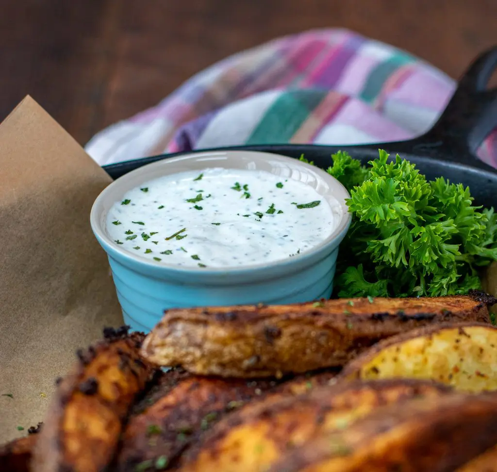 creamy horseradish sauce served in a ramekin