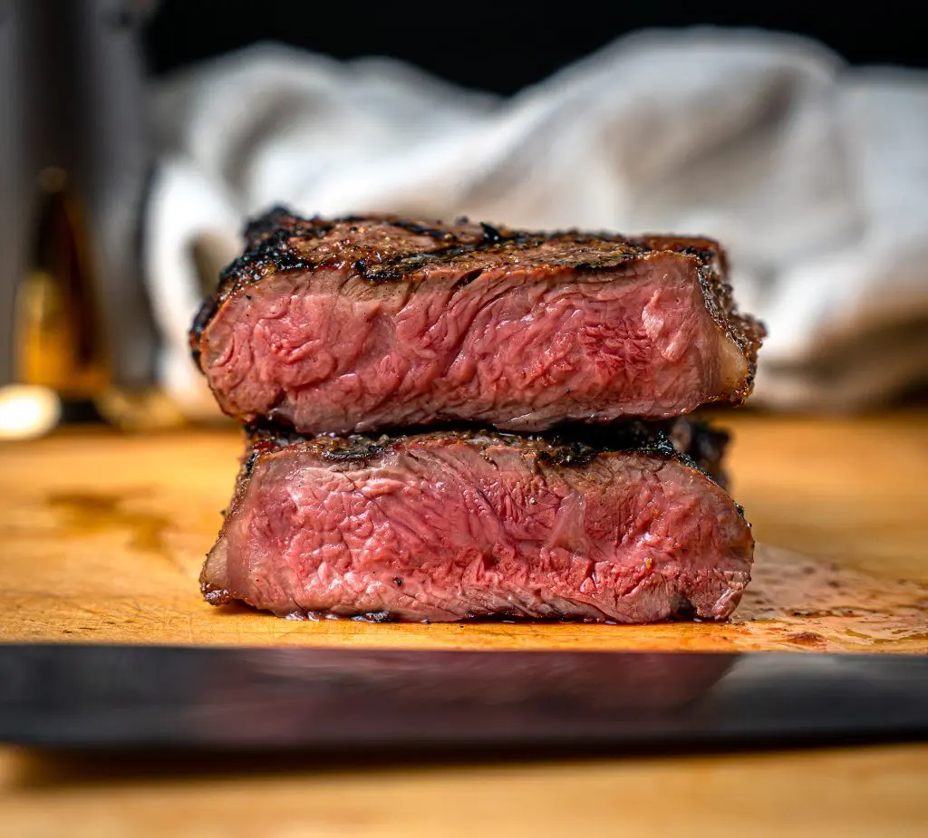 New York Strip Steaks on a Charcoal Grill Grilling 24x7