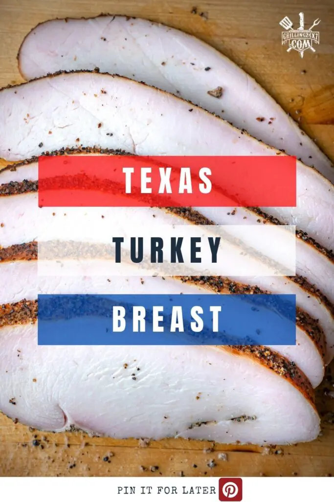 Texas Smoked Turkey Breast Recipe on a pellet