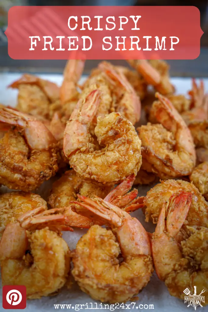 large pile of crispy deep fried shrimp