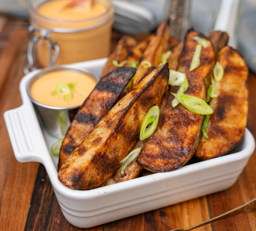 grilled French fries with comeback sauce