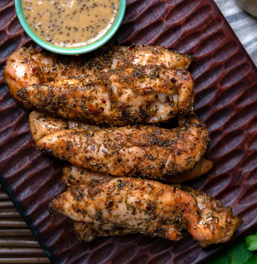 grilled chicken tenders with jerk seasoning