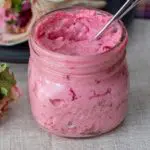 Cranberry Mayo in a mason jar