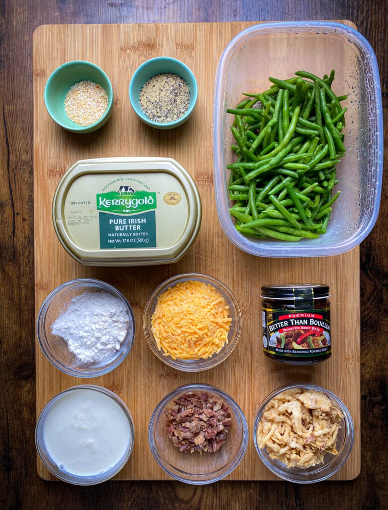 ingredients to make green bean casserole without mushrooms