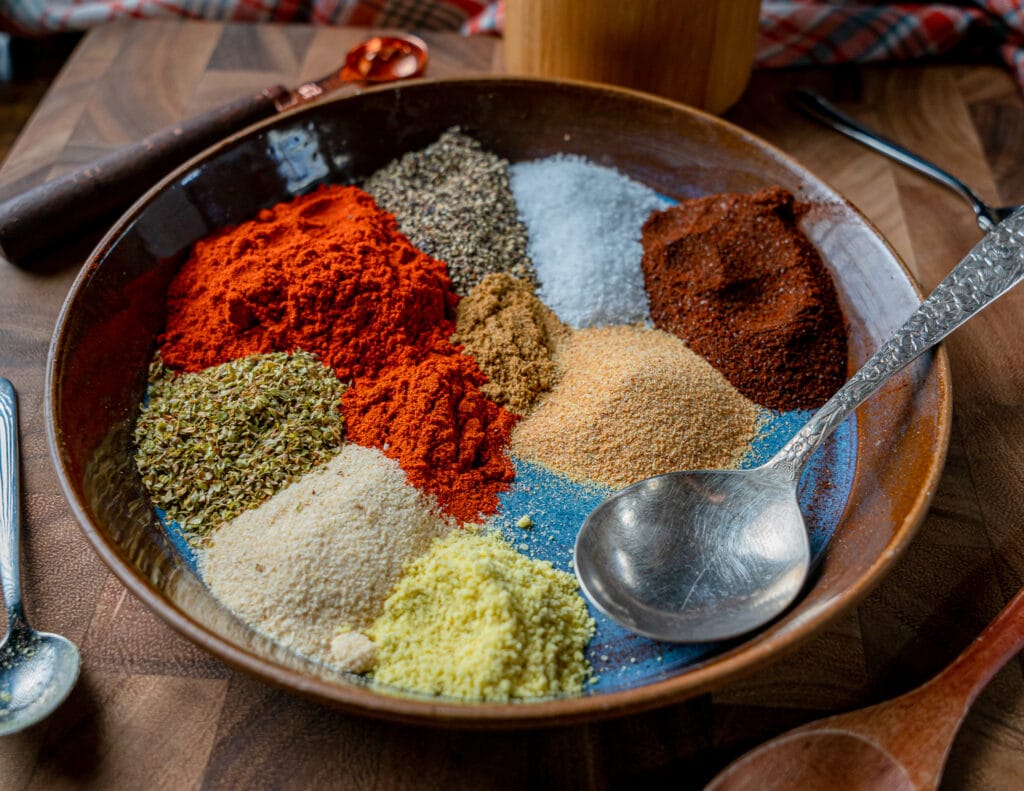 individual spices to make taco seasoning for chicken