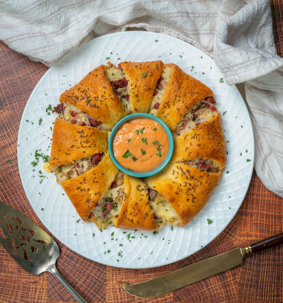 Leftover Corned Beef Crescent Rings