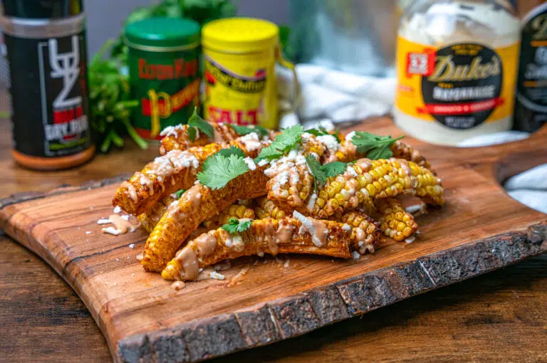 corn ribs with dukes mayo