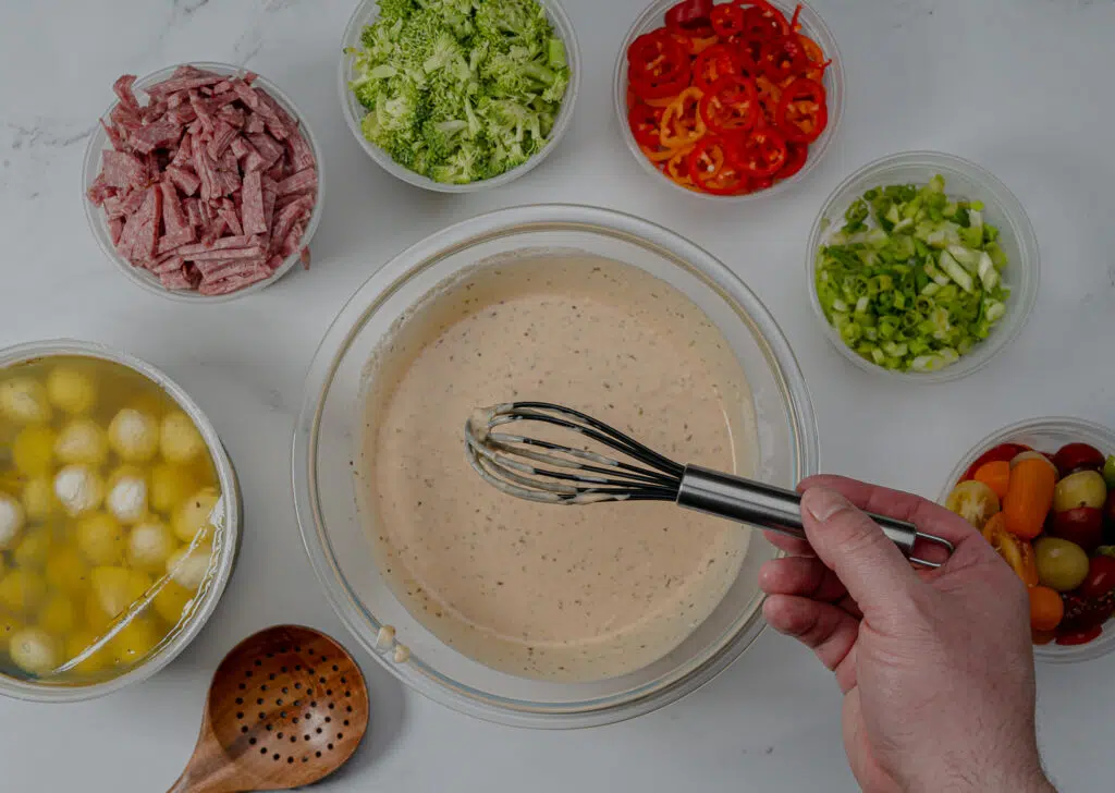 ingredients to make tortellini salad