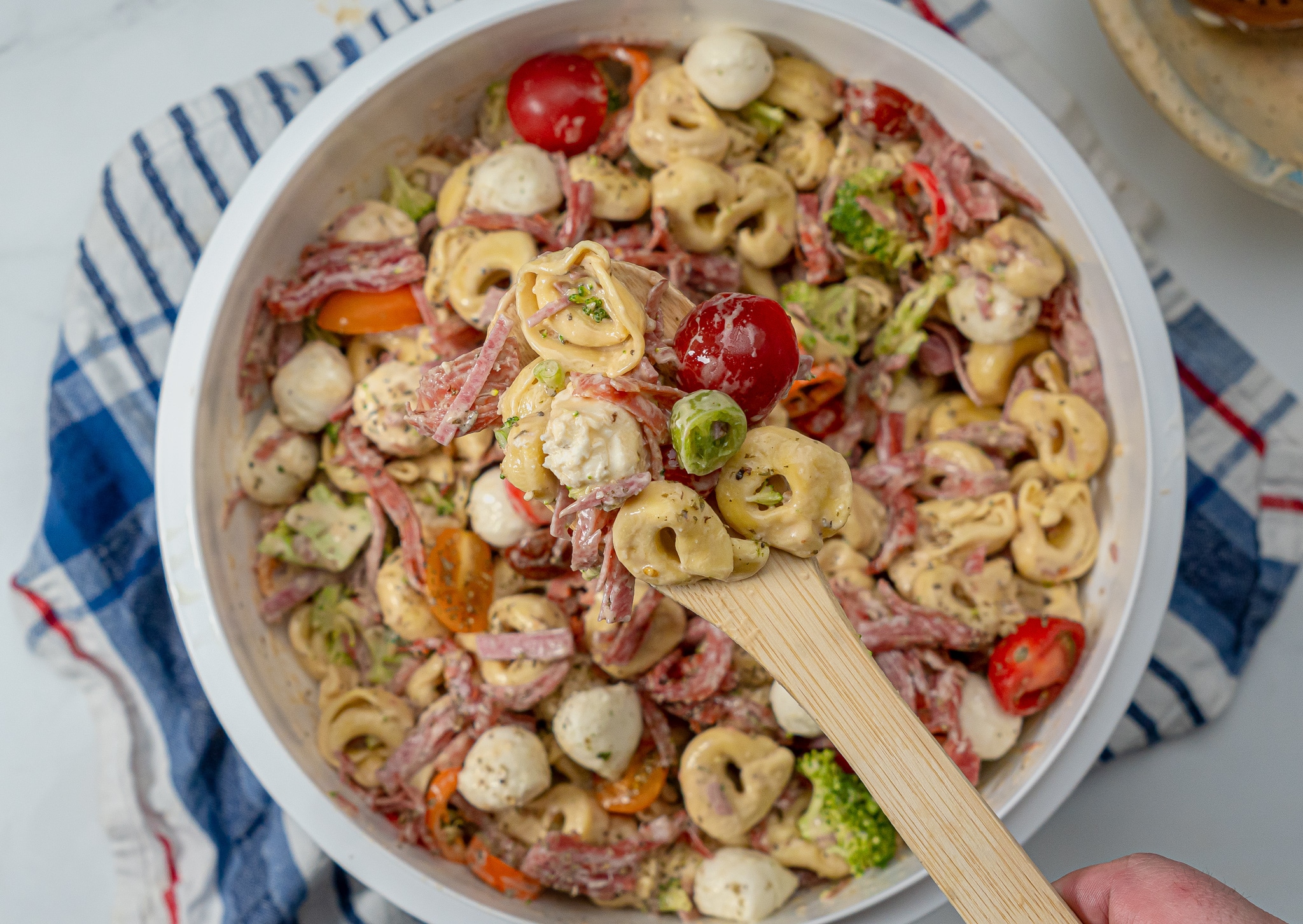 Chilled Tortellini Pasta Salad With Italian Meats-Grilling 24X7