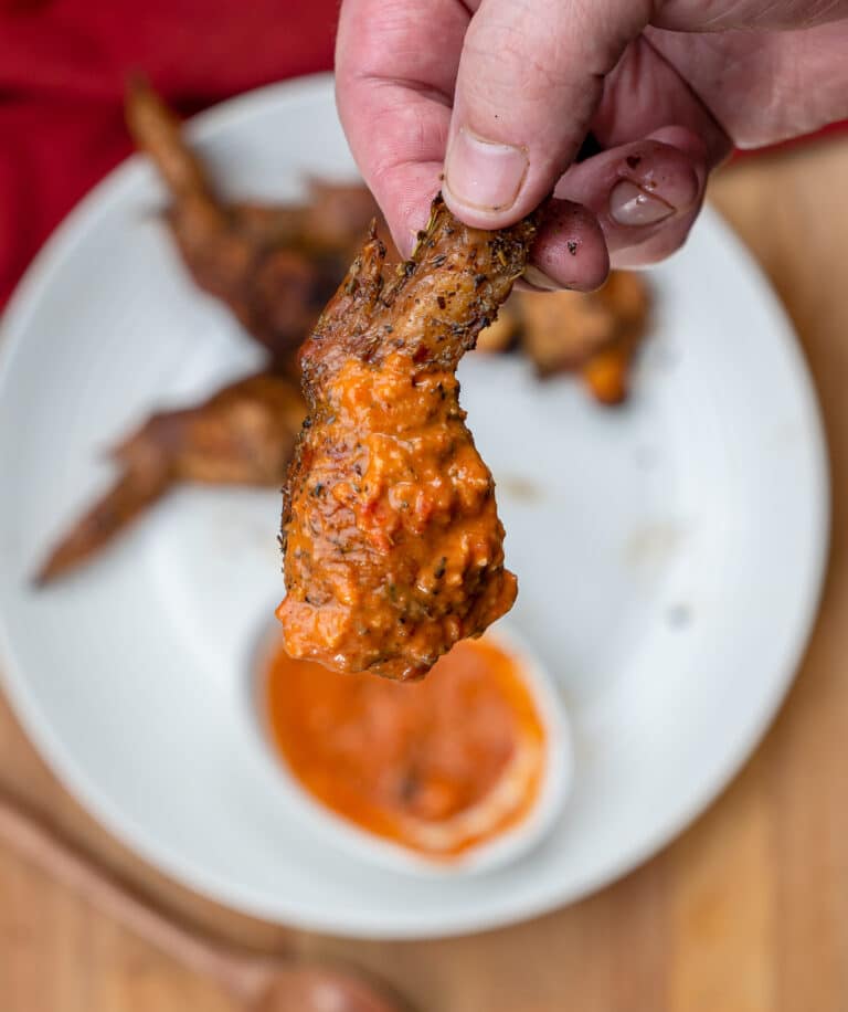 stuffed chicken part wings with vodka sauce