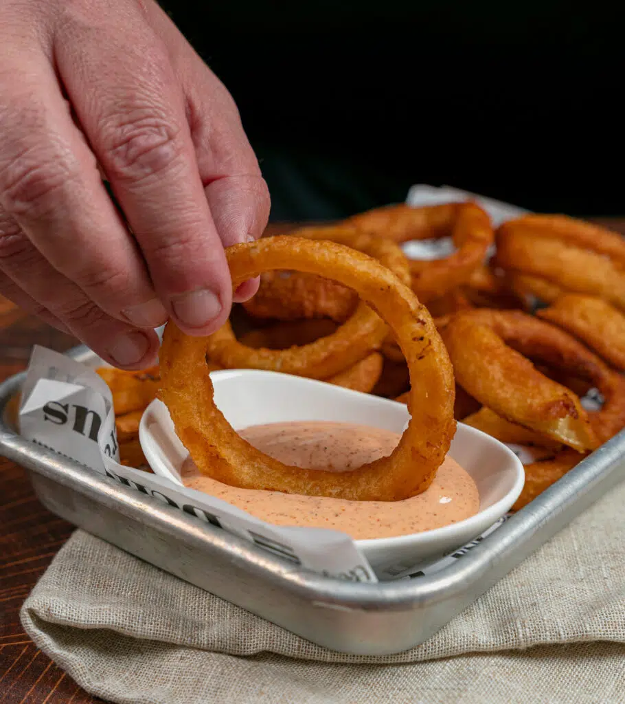 dipping onion ringing Burger King copycat zesty sauce