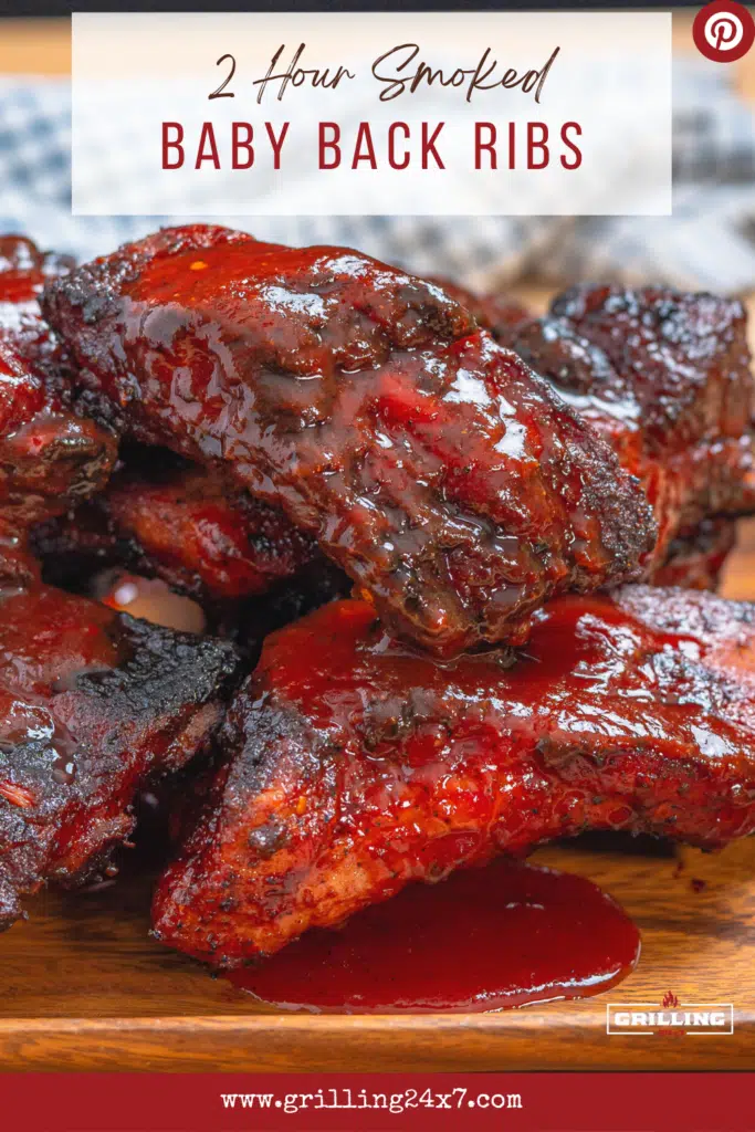baby back ribs smothered in bbq sauce