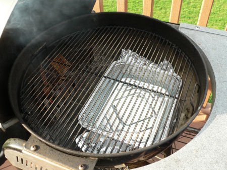 Indirect cooking on a Weber Charcoal Grill