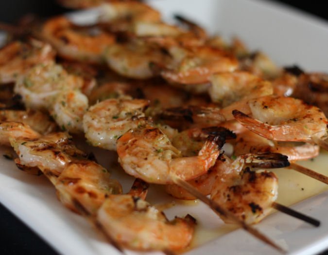 Grilled Shrimp in a Coconut Marinade